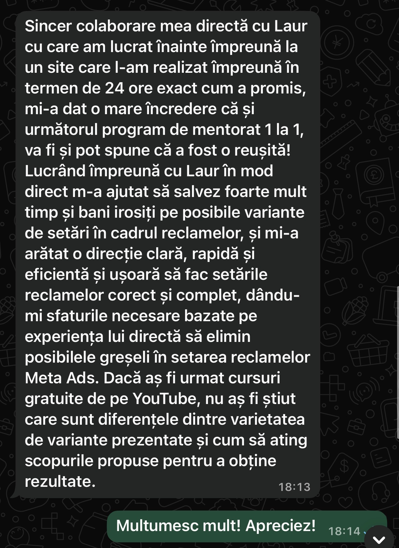 Recenzie WhatsApp — Aristos Succes