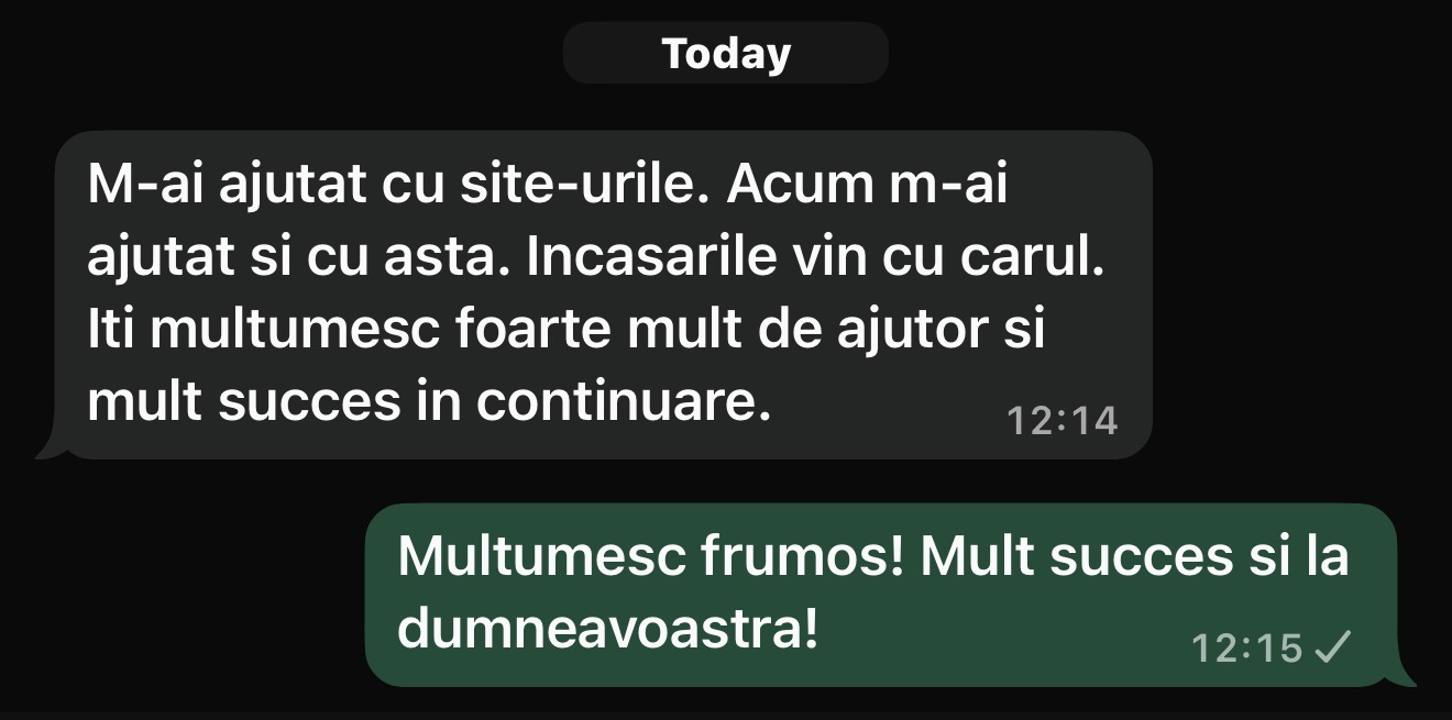 Recenzie WhatsApp — Cezar