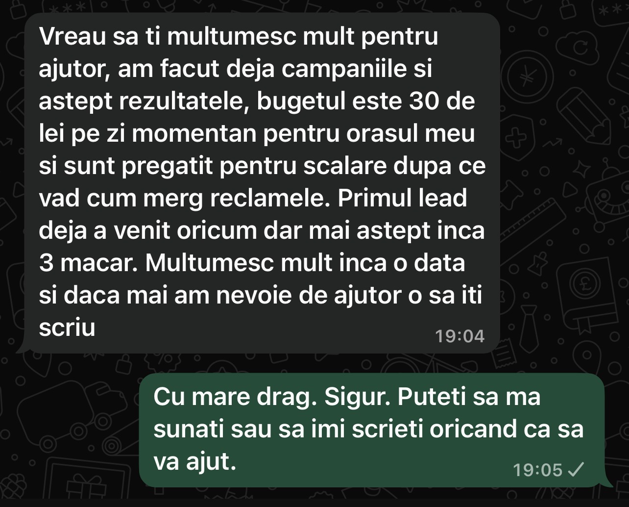 Recenzie WhatsApp — Paula